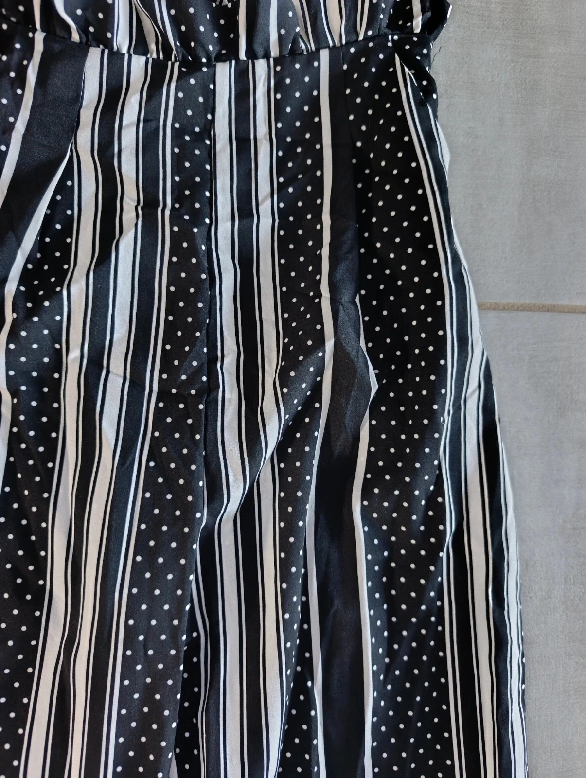 Black and white striped & polka dot Saint Genies flowy pants - Size 34 - New with tag – photo 4